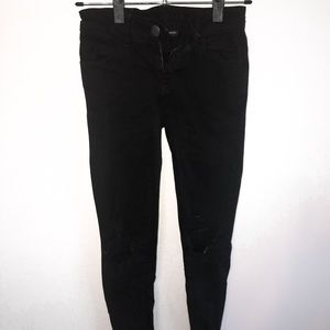 American Eagle Black Ripped Jeans